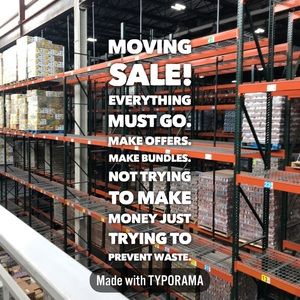 MOVING SALE! MAKE OFFERS! MORE STUFF SOON!